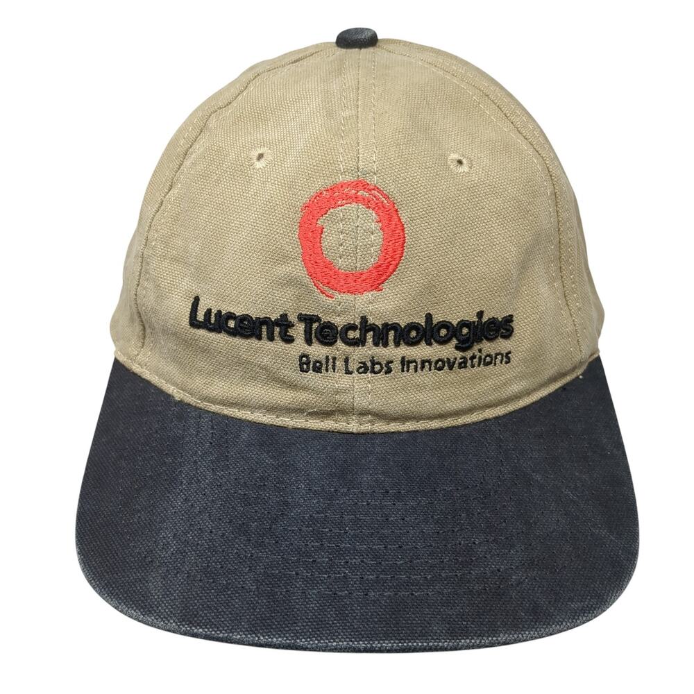 Lucent Technologies Slideback Baseball Cap Brown … - image 1